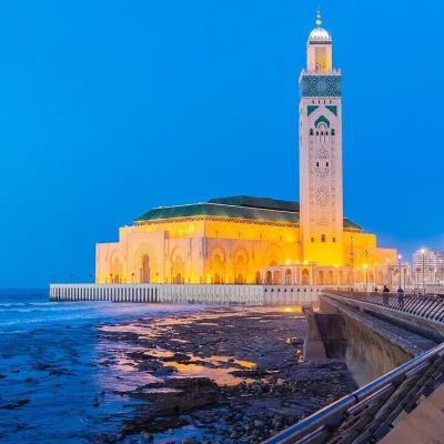 14255547-Morocco-Casablanca-the-forecourt-of-the-Hassan-II-mosque